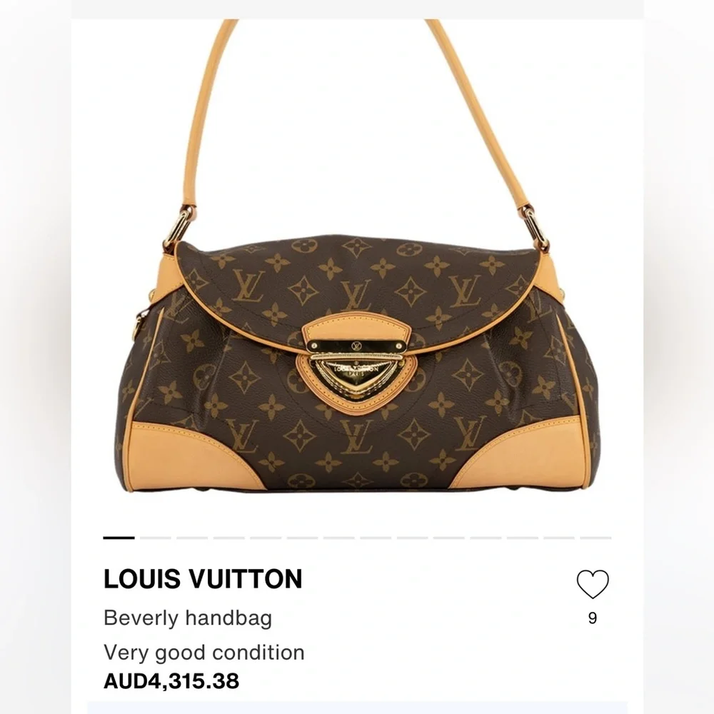 Authentic Louis Vuitton Monogram Beverly MM Bag - Picture 3 of 15